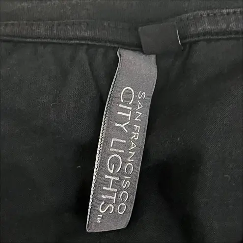 San Francisco City Lights Black Itty Bitty Fitted Tee T