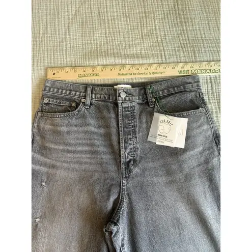 Pistola New  Cassie Super High Rise Straight Leg Button Fly Gray Jean Size 32