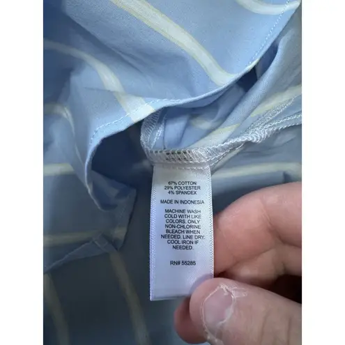 EXPRESS  Striped Women Button Down Shirt Size Small Long Sleeve Professional City