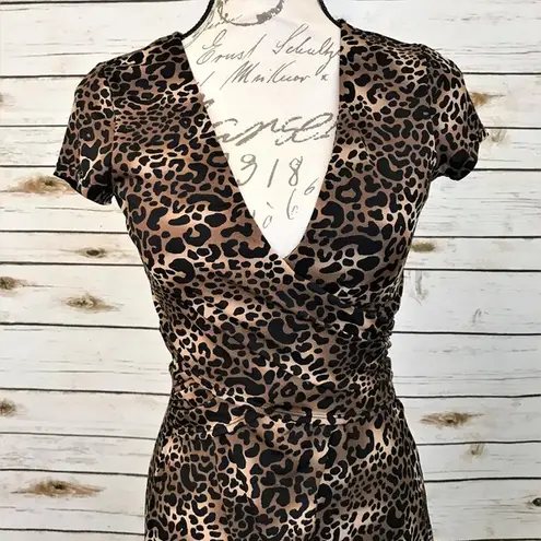 BCBG Maxazria Leopard Dress