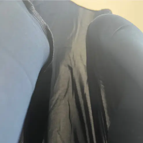 Donna Karan Donna Karen Elegant Navy Blue Drawcord Women's Asymmetrical Midi Skirt Size XL