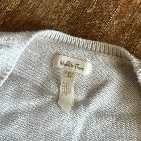 Matilda Jane Ivory Lace Ruffle Open Cardigan Sweater