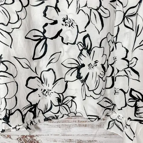 Tracy Reese Anthropologie Bell Sleeve Floral Blouse, EUC, Small, MSRP $168