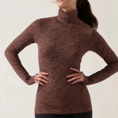 Athleta ‎ flurry turtleneck top in wren rustic - Image 1