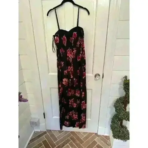 Band of Gypsies  Black flora‎ jumpsuit NWT size S