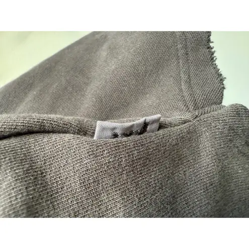 Pact One Size Oversized Crew Neck Sweatshirt Top Charcoal Organic Cotton