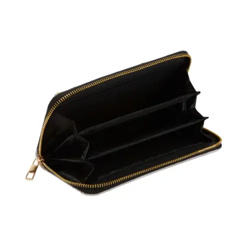 Icing White & Gold With Chain Style Strap Wallet, Heart Bracelet & Star Ring. - Image 3