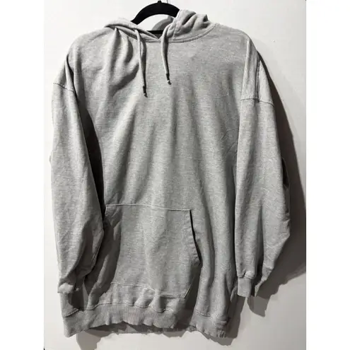 BRAVE SOUL LONDON Grey Oversized Hoodie Sweatshirt Women Size 22 Gray