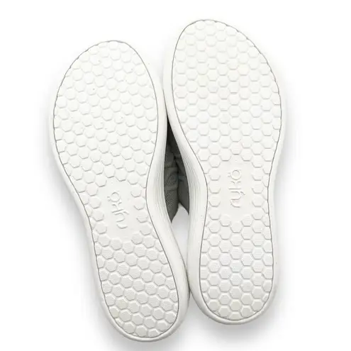 Ryka Nanette Stretch Knit Slide Demi-Wedge Slip-On Sandals Sage Green Size 9.5