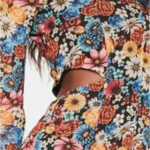 AFRM Bohemian Women’s Multicolor Floral Mesh Midi Body