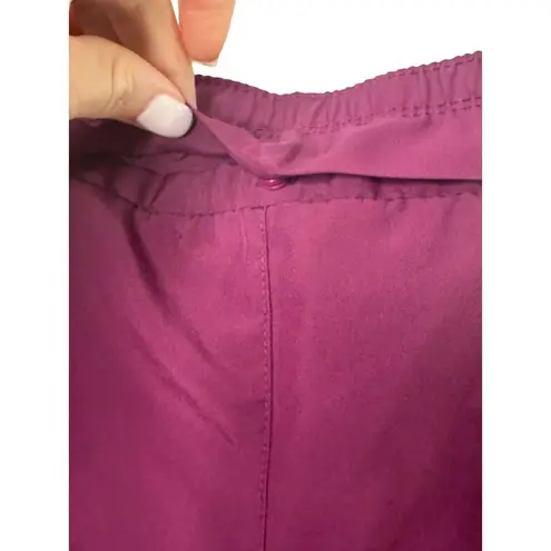 Nike  Dri-Fit Purple Lined Athletic Shorts Women's Size Medium Pockets