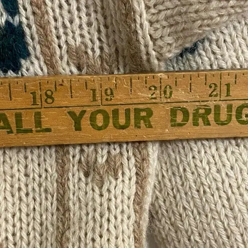 J. Christopher Knit Cardigan Sweater Button Down Women's Size L Biege High Neck Size L