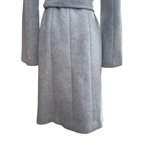 Stella McCartney New Wool Blend Belted Gray Knee Length Coat Women size 36