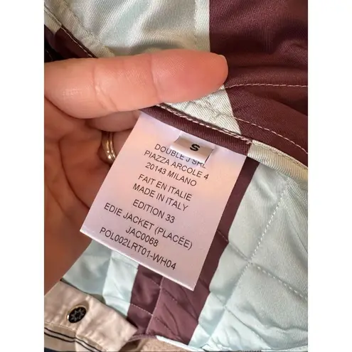 La DoubleJ Edie Jacket Taormina Placée Ivory in Twill Size Small Red