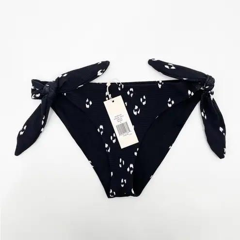 Eberjay EBERJEY Swim Bikini Bottoms Ursula Animal Spot B&W Beach Tie Waist NWT Small