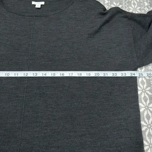 NWT J. Jill Washable Merino Wool Blouson Sleeve Pullover Gray Size XL Petite