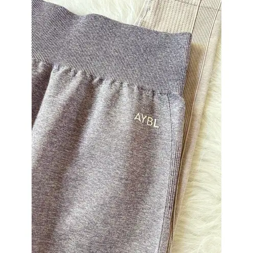 AYBL Pulse Seamless Purple Lilac Ombre Running Gym Workout Leggings Size Medium