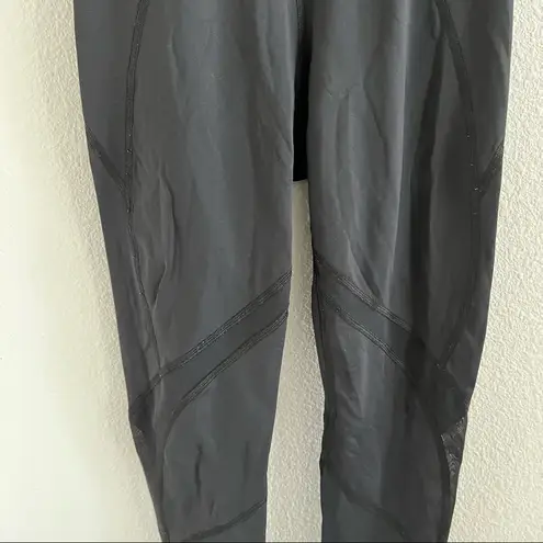 Michi Back Active Leggings Workout Mesh Paneling Nylon Spandex Small