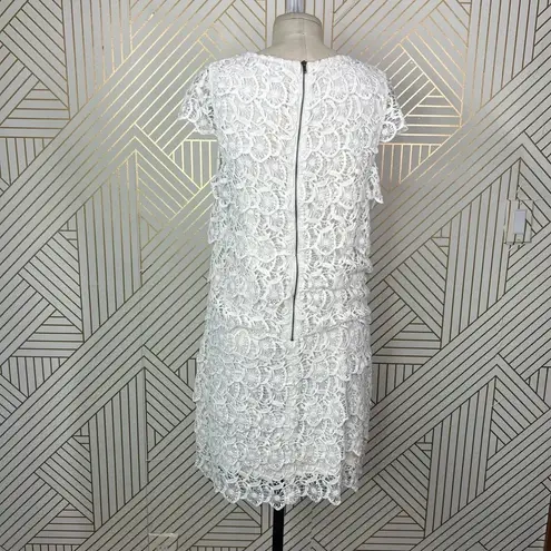 See By Chloe Tiered Lace Crochet Dress Ivory White Size 8