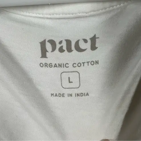 Pact White Organic Cotton Scoop Neck Top
