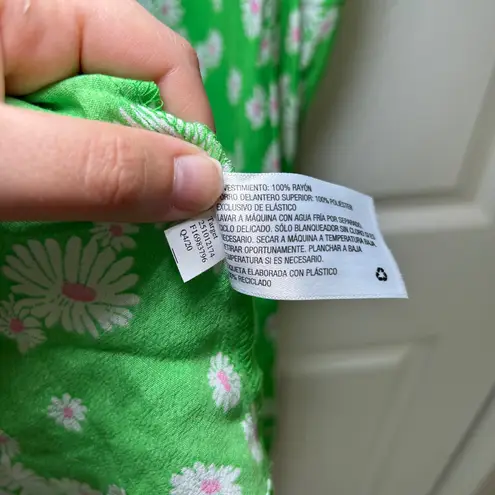 NEW Rixo Target Green Daisy Floral Print Midi Dress Size 14 Cottagecore girly