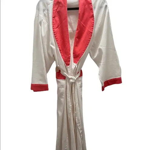 Delicates Waffle Knit Wrap Robe Sz L