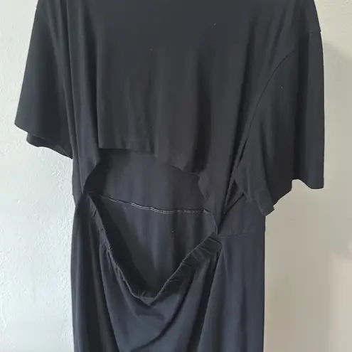 Melrose and Market Black Boxy Short Sleeve 100% Cotton T-Shirt size large