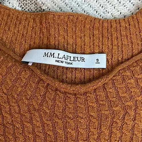 MM.LaFleur M.M. Lafleur short sleeve orange sweater