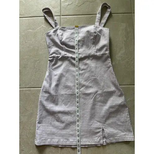 Hollister  Dress Womens Medium Purple Gingham Mini Preppy Coquette Event Party‎