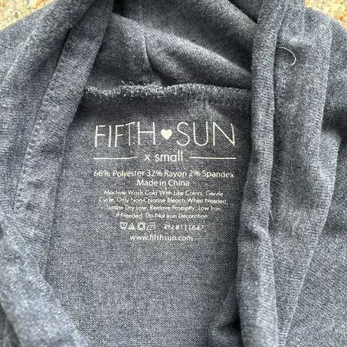 Fifth Sun  Grey Blue Hoodie - Wake Me When Winter Is Over - Image 5