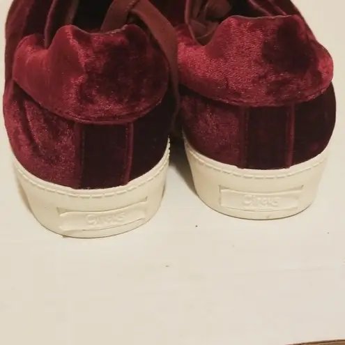 Circus by Sam Edelman Sam Edelman Shoes Sneakers Cranberry Velvet Shoe 8.5