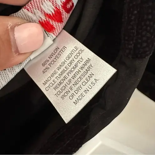 MycraPac Black Reversible Tie Belt Wide Lapel Rain Coat Velour Circle Print 0 P Size 8