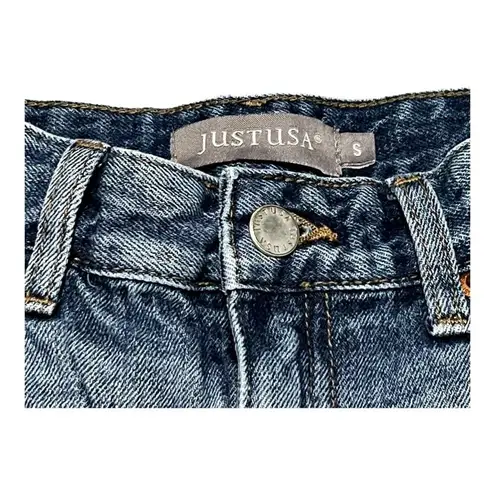 Just USA Jean Distressed Mid-Rise Denim Shorts Women Size S Stitch Fix 2.5"