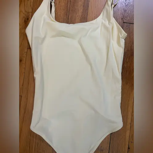 SUUKSESS Women Sexy Scoop Neck Thong Bodysuit Backless
Cami Bodysuit Top Yellow