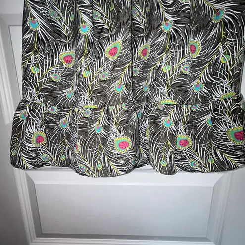 Liberty Of London For Target Peacock Feather Print 3/4 Length Sleeve Tunic Top