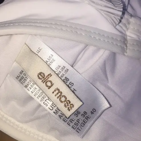 Ella Moss Polka Dot Sheer Sleeves Bikini Top