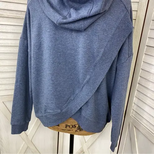 LIV Outdoor Kendall Crossover Back Pullover Hoodie Sweatshirt Blue Large Blue