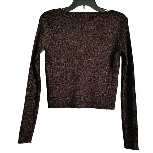 House of Harlow ๐ Metallic Brown Knit Set