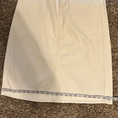 ZARA  White Denim Mini Skirt Medium