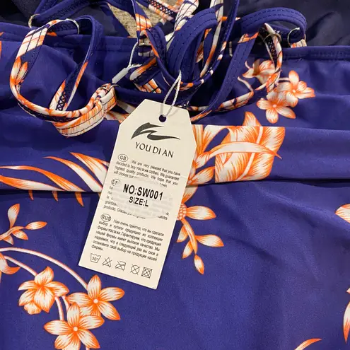 You dian Tummy Control Ruched Front Cross Backless one piece swimwear