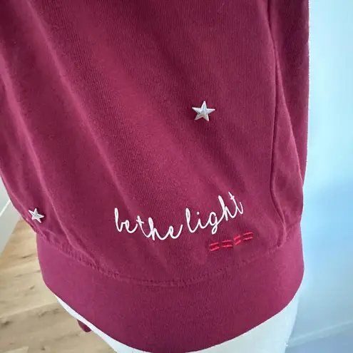 Peace Love World $82 NWOT  Star studded embroidered Hoodie! Small