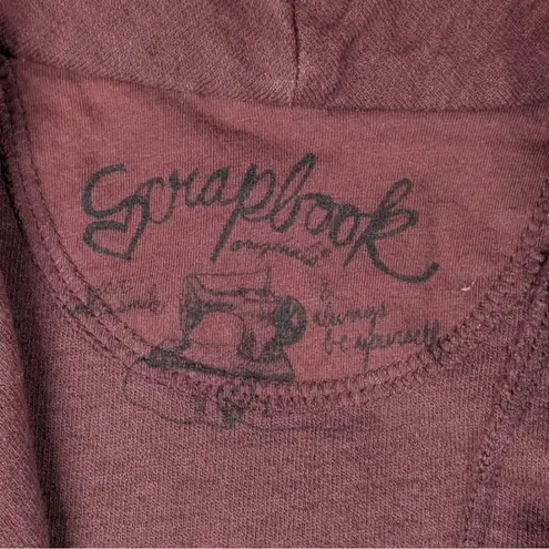 Scrapbook Originals Painted Vest Womens Medium Floral Art to Wear Boho Red