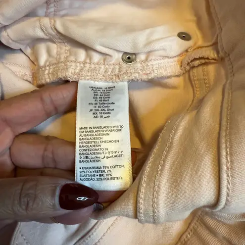 Amazon Essentials Womens Skinny Jeans Size 16 Short Peach Pink Denim Pants