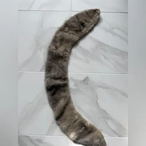 Vtg Authentic Mink Collar from 1950s/60s Good Used Condition Gray