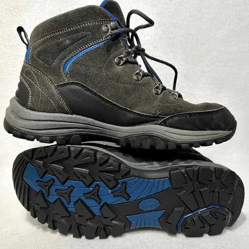 Cabela's Ladies Portia II Hiking Boots 9 9M Lace Up Gray Blue Trim Hikers Trail