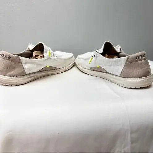 Hey Dude Shoes Wendy star white women's 10 neutral color with zebra print star