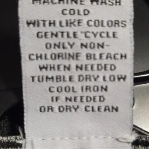 Carmen Marc Valvo Dark Gray Blouse Size Small