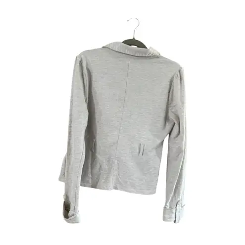 Women's Unbranded Light Gray Ruffle Blazer M Size XL