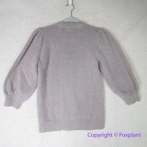 New! DESIGNER REMIX CHARLOTTE ESKILDSEN tyler Short Sleeve Wool Blend Sweater Gray