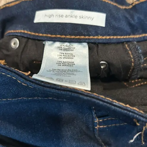 sts blue high rise ankle skinny jeans